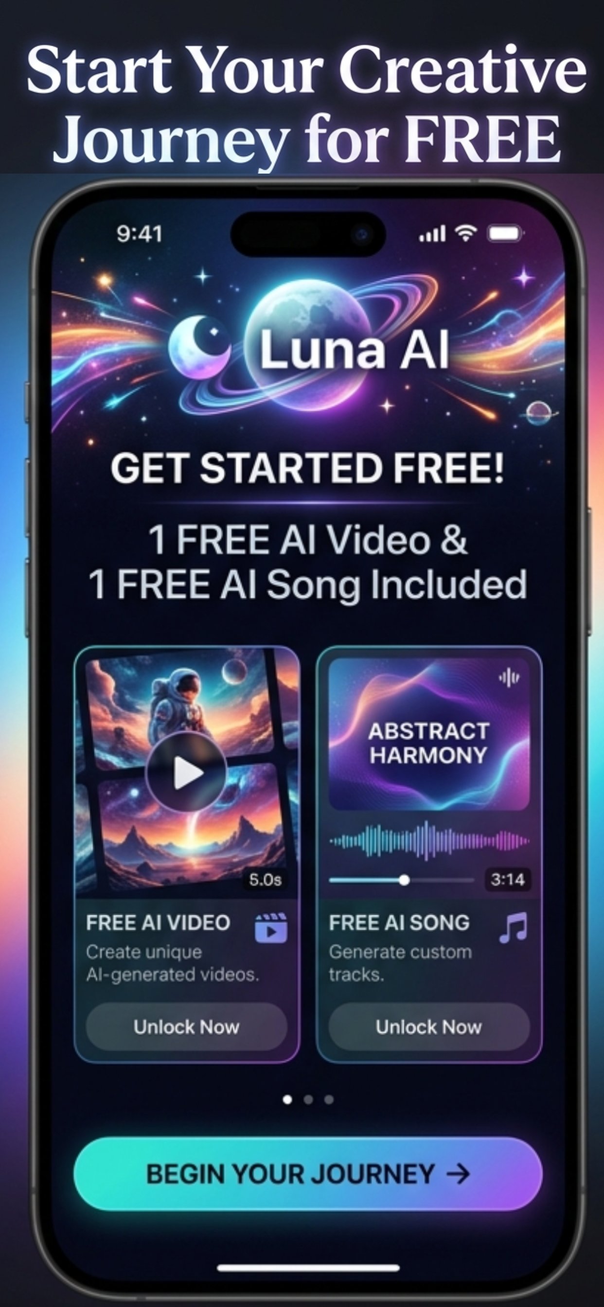Luna AI App Interface